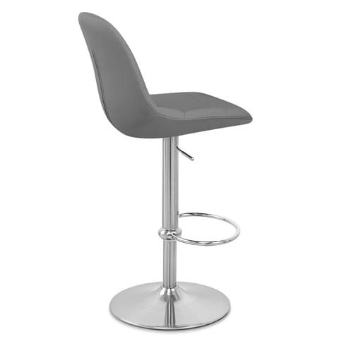 Ferrero Brushed Steel Bar Stool Grey
