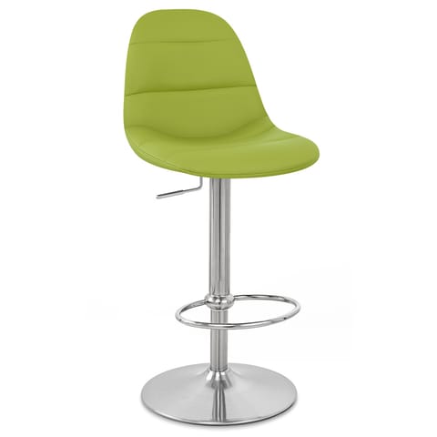 Ferrero Brushed Steel Bar Stool Green