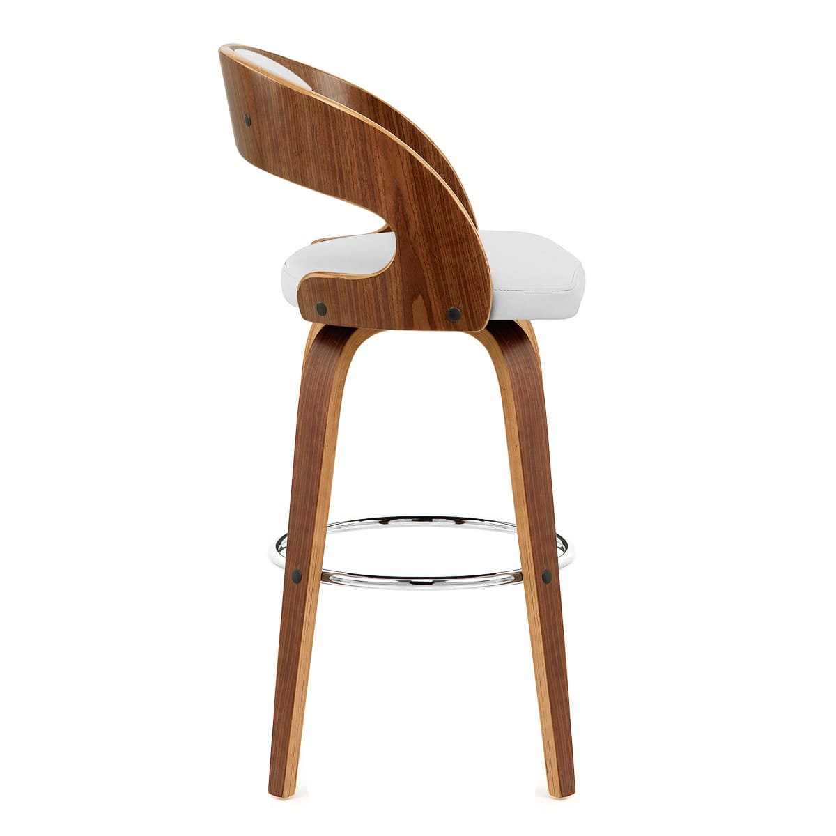 White and walnut bar stools sale