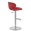 Deluxe Duo Leather Brushed Stool Red