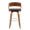 Alicia Walnut Bar Stool Brown