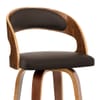 Alicia Walnut Bar Stool Brown