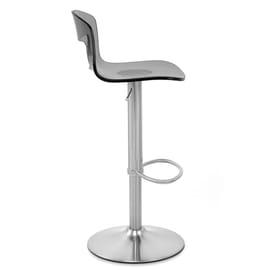 Stardust Brushed Steel Stool Smoked