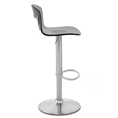 Stardust Brushed Steel Stool Smoked