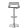 Stardust Brushed Steel Stool Smoked