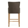 Magna Oak & Brown Fabric Bar Stool