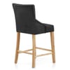 Magna Oak & Grey Fabric Bar Stool