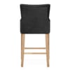 Magna Oak & Grey Fabric Bar Stool