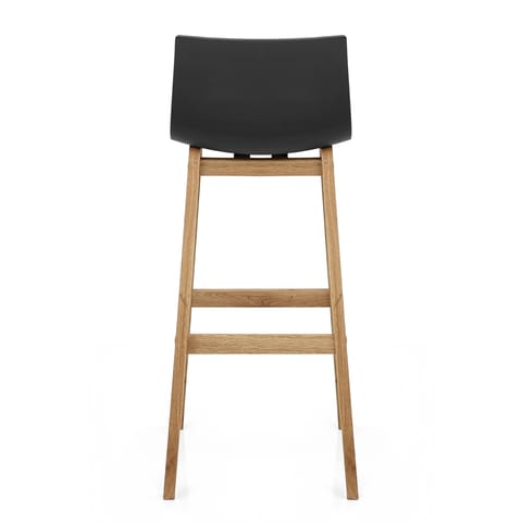 Drift Oak & Black Bar Stool