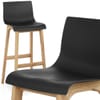Drift Oak & Black Bar Stool