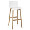 Drift Oak & White Bar Stool