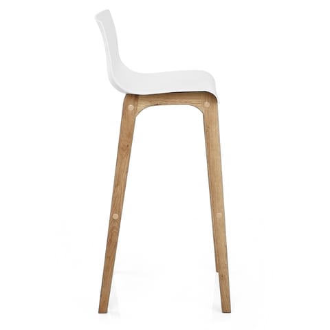 Drift Oak & White Bar Stool