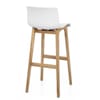 Drift Oak & White Bar Stool