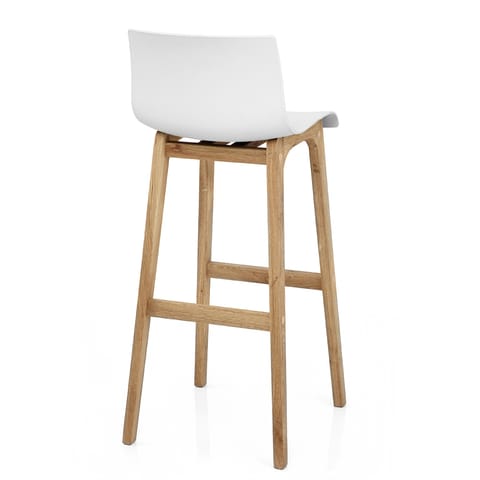 Drift Oak & White Bar Stool