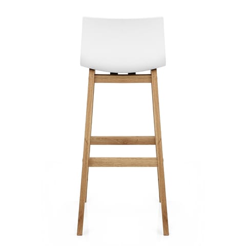Drift Oak & White Bar Stool