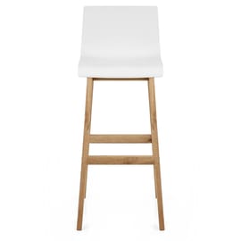 Drift Oak & White Bar Stool