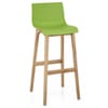 Drift Oak & Green Bar Stool
