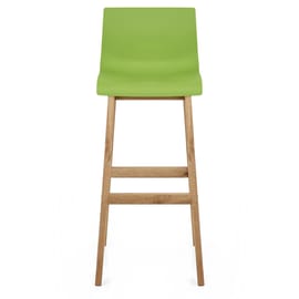 Drift Oak & Green Bar Stool