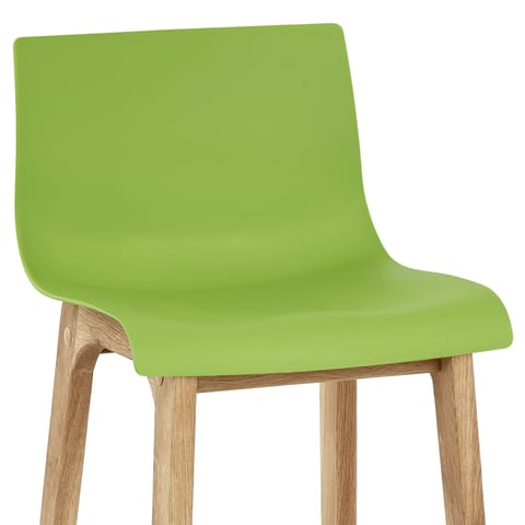 Drift Oak & Green Bar Stool