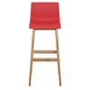 Drift Oak & Red Bar Stool