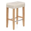 Otis Oak Bar Stool Cream