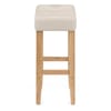 Otis Oak Bar Stool Cream