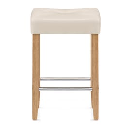 Otis Oak Bar Stool Cream