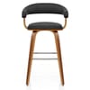 Ontario Walnut Bar Stool Black