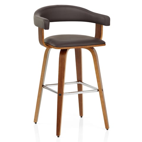 Ontario Walnut Bar Stool Brown