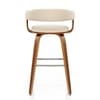 Ontario Walnut Bar Stool Cream