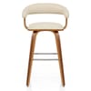Ontario Walnut Bar Stool Cream