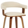 Ontario Walnut Bar Stool Cream