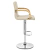 Burton Oak Bar Stool Cream