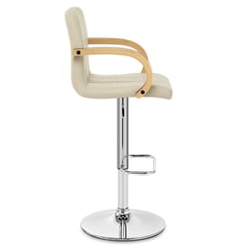 Burton Oak Bar Stool Cream