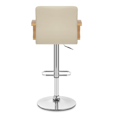 Burton Oak Bar Stool Cream