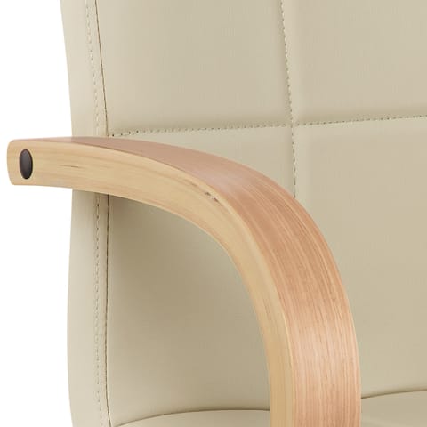 Burton Oak Bar Stool Cream