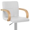 Burton Oak Bar Stool White