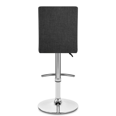 Deluxe High Back Stool Grey Fabric