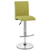 Deluxe High Back Stool Green Fabric