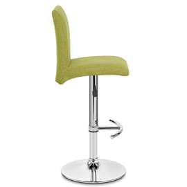 Deluxe High Back Stool Green Fabric