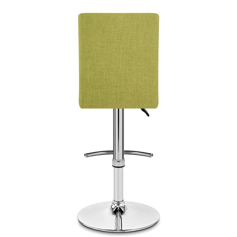 Deluxe High Back Stool Green Fabric