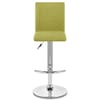 Deluxe High Back Stool Green Fabric
