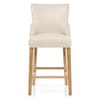 Magna Oak & Cream Faux Leather Stool