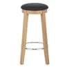 Ikon Kitchen Stool Oak & Black