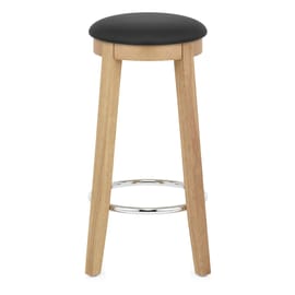 Ikon Kitchen Stool Oak & Black