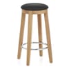 Ikon Kitchen Stool Oak & Black