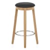 Ikon Kitchen Stool Oak & Black