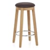 Ikon Kitchen Stool Oak & Brown