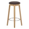 Ikon Kitchen Stool Oak & Brown