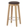 Ikon Kitchen Stool Oak & Brown